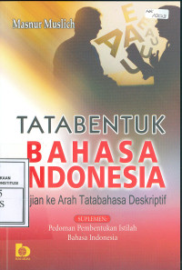 Image of Tata Bentuk Bahasa Indonesia