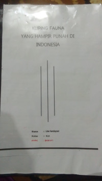 Image of kliping; Fauna Yang Hampir Punah Di Indonesia