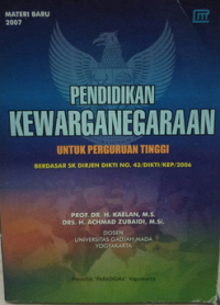 Image of PENDIDIKAN KEWARGANEGARAAN
