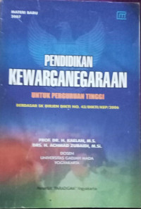 Image of PENDIDIKAN KEWARGANEGARAAN UNTUK PERGURUAN TINGGI