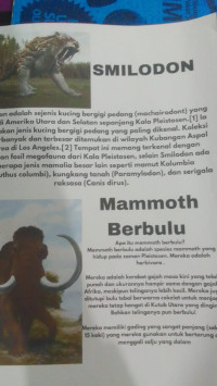 Image of KLIPING; smilodon dan mommoth berbulu