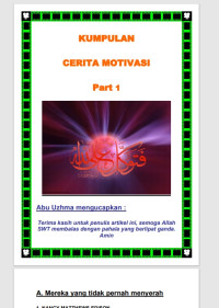Image of (E) Kumpulan cerita motivasi