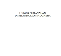 Image of (E) HUKUM PERTANAHAN DI BELANDA DAN INDONESIA