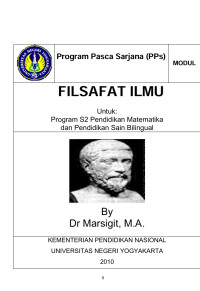 Image of (e) filsafat ilmu