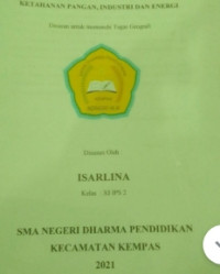 Image of KETAHANAN PANGAN ,INDISTRI DAN ENERGI