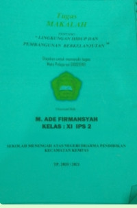 Image of LINGKUNGAN HIDUP DAN PEMBANGUNAN BERKELANJUTAN