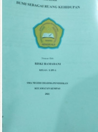 Image of Tugas Makalah ; BUMI SEBAGAI RUANG KEHIDUPAN
