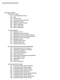 Image of Dewey Decimal Classification