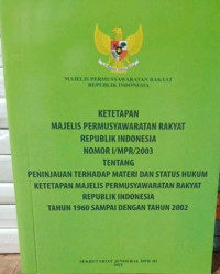 Image of majelis permusyawaratan rakyat republik indonesia