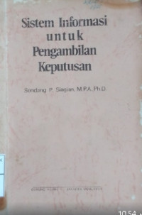 Image of SISTEM INFORMASI UNTUK PENGAMBILAN KEPUTUSAN