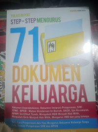 Image of step-step mengurus 71 dokumen keluarga