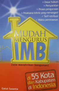 Image of MUDAH MENGURUS IMB ( izin mendirikan bangunan )