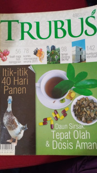 Image of MAJALAH TRUBUS 498 MEI 2011