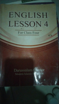 Image of English Lesson 4 For Class Four