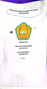 Image of PROSES PERTUMBUHAN KACANG HIJAU DENGAN METODE NUTRISI