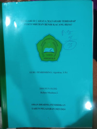 Image of PENGARUH CAHAYA MATAHARI TERHADAP PERTUMBUHAN BENIH KACANG HIJAU