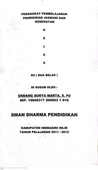 Image of PERANGKAT PEMBELAJARAN PENDIDIKAN JASMANI DAN KESEHATAN