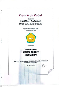 Image of MEMBUAT SPEKER DARI KALENG BEKAS