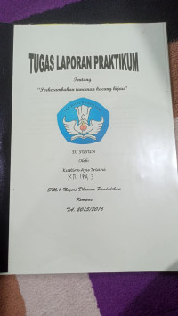 Image of Tugas Laporan Praktikum Tentang Perkecambahan tTanaman Kacang Hijau