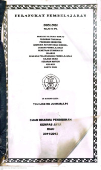 Image of PERANGKAT PEMBELAJARAN BIOLOGI KELAS XI IPA