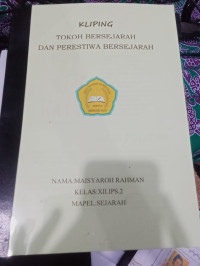 Image of TOKOH BERSEJARAH DAN PERISTIWA BERSEJARAH