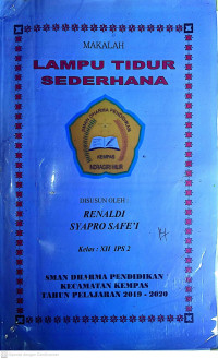 Image of makalah lampu tidur sederhana