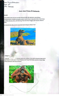 Image of kliping Jenis- jenis fauna di Indonesia