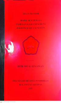 Image of tugas mandiri mapel seni budaya pameran karya seni rupa dan kritik karya seni rupa