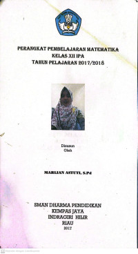 Image of PERANGKAT PEMBELAJARAN MATEMATIKA KELAS XII IPA TAHUN PELAJARAN 2017/2018