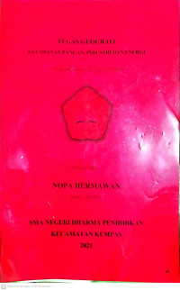 Image of TUGAS GEOGRAFI KETAHANAN PANGAN, INDUSTRI DAN ENERGI