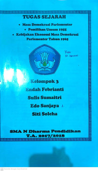 Image of tugas sejarah: masa demokrasi parlementer=pemilihan umum=pemilihan umum1955= kebijakan ekonomi masa demokrasi parlementer 1965