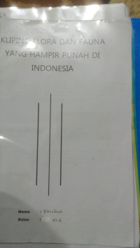 Image of kliping; Fauna Yang Hampir Punah Di Indonesia