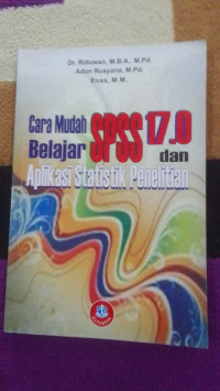 Image of CARA MUDAH BELAJAR APLIKASI STATISTIK PENELITIAN