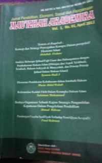 Image of JURNAL PENDIIDKAN EKONOMI SOSIAL DAN KEAGMAAN MAUZ'ZILAH AKADEMIKA