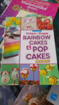 Image of unique & simple rainbow cakes & pop cakes paling digemari